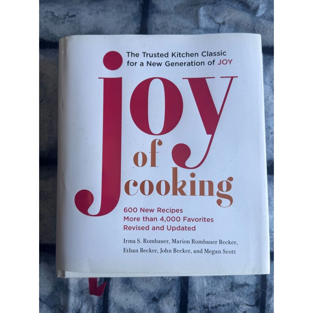 Joy of Cooking 2019 Fully Revised Updated Hardcover Cookbook ISBN 9781501169717!